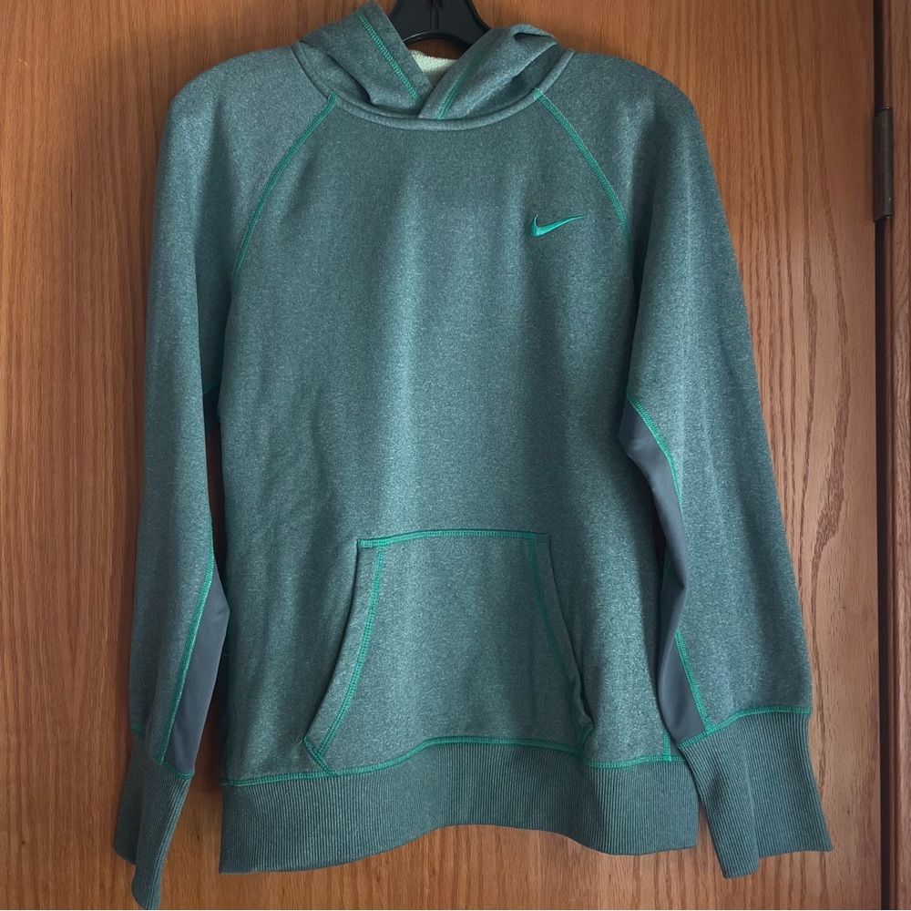 Nike Therma Fit Green Hoodie Sweatshirt Size Large